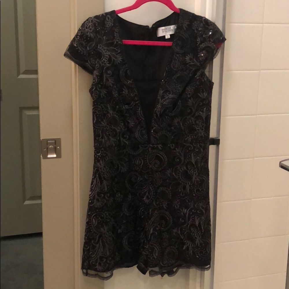 Badgley Mischka formal romper